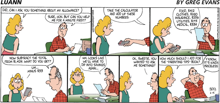 Luann Againn by Greg Evans on Sun, 15 Jun 2025