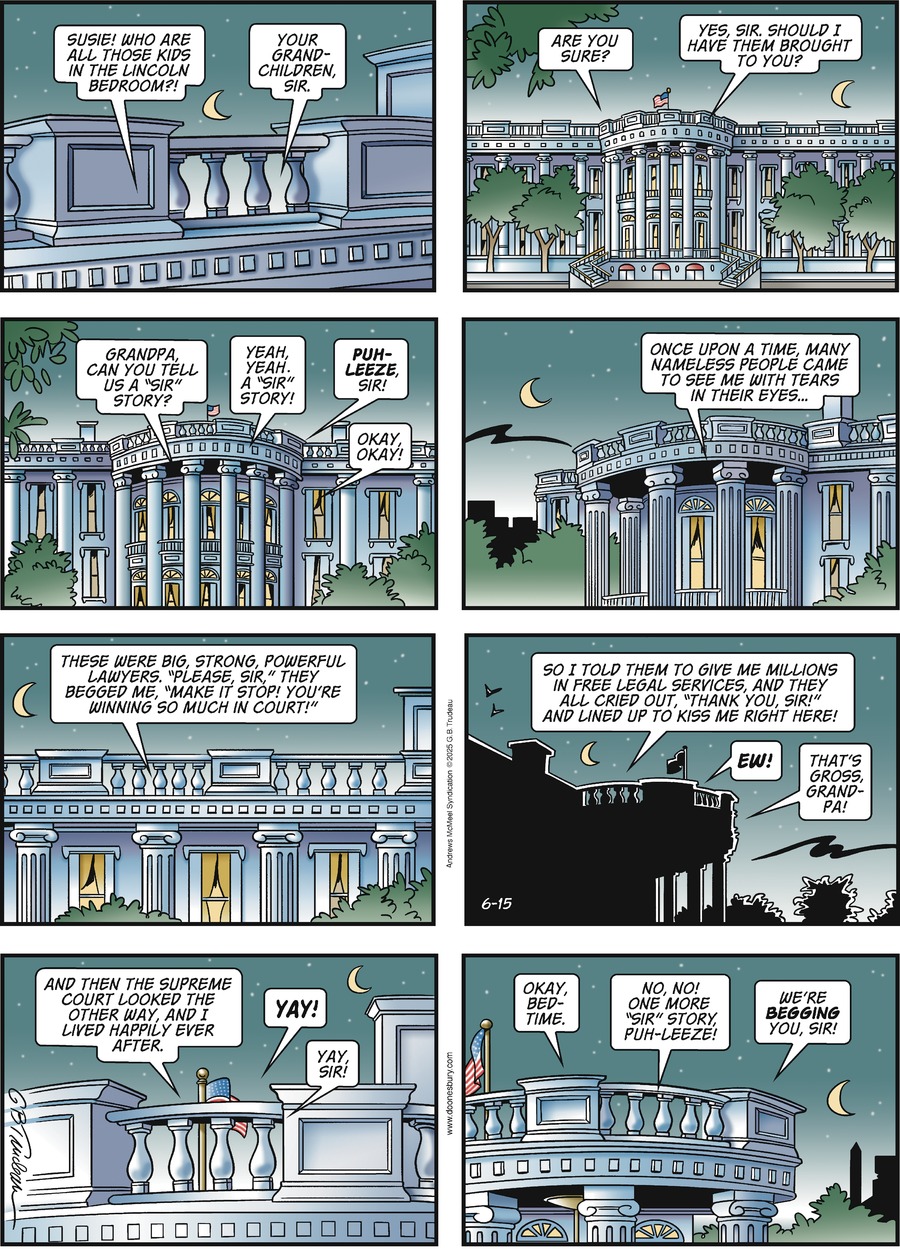 Doonesbury by Garry Trudeau on Sun, 15 Jun 2025
