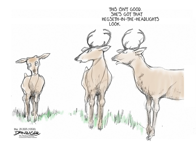Jeff Danziger by Jeff Danziger on Mon, 31 Mar 2025