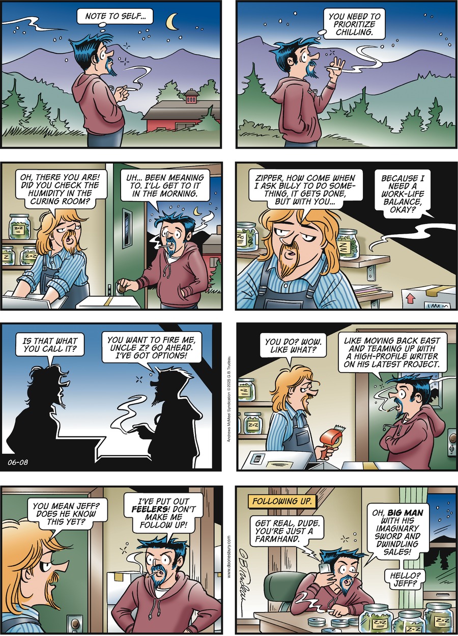 Doonesbury by Garry Trudeau on Sun, 08 Jun 2025