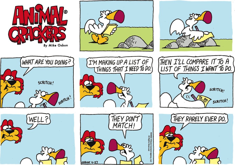Animal Crackers by Mike Osbun on Sun, 27 Apr 2025