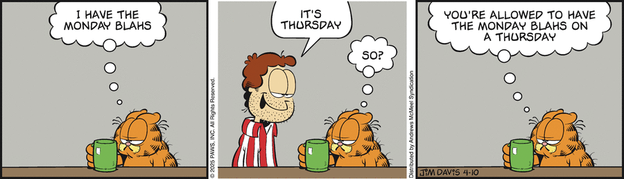 Garfield by Jim Davis on Thu, 10 Apr 2025