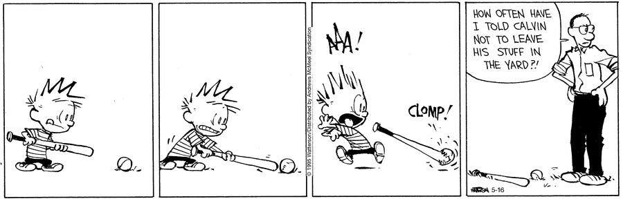 Calvin and Hobbes by Bill Watterson on Fri, 16 May 2025