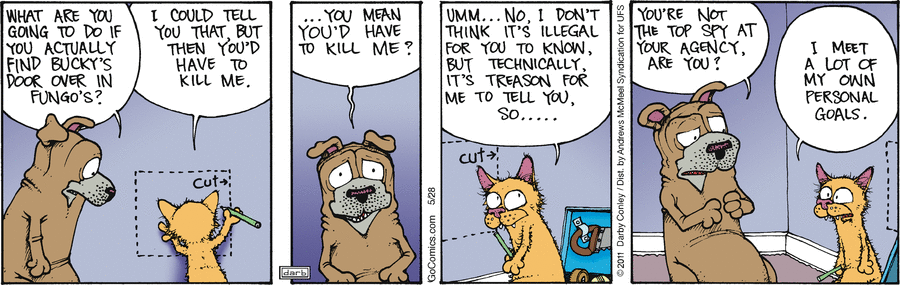Get Fuzzy by Darby Conley on Wed, 28 May 2025