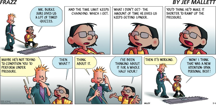 Frazz by Jef Mallett on Sun, 04 May 2025