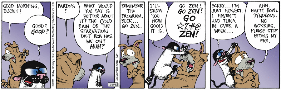 Get Fuzzy by Darby Conley on Mon, 23 Jun 2025