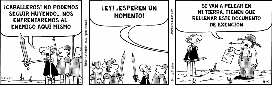Wizard of Id en Español by Parker and Hart on Wed, 28 May 2025