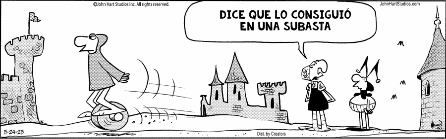 Wizard of Id en Español by Parker and Hart on Sat, 24 May 2025