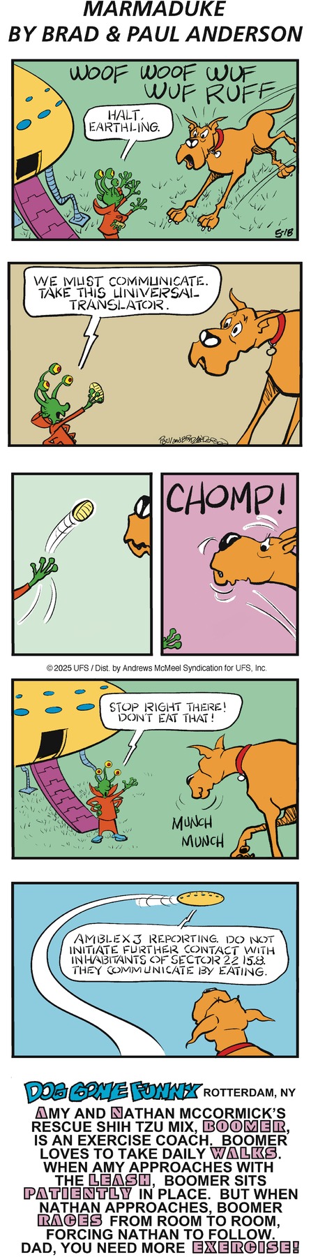 Marmaduke by Brad Anderson on Sun, 18 May 2025