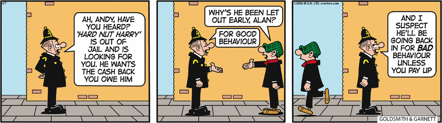 Andy Capp by Reg Smythe on Mon, 07 Apr 2025