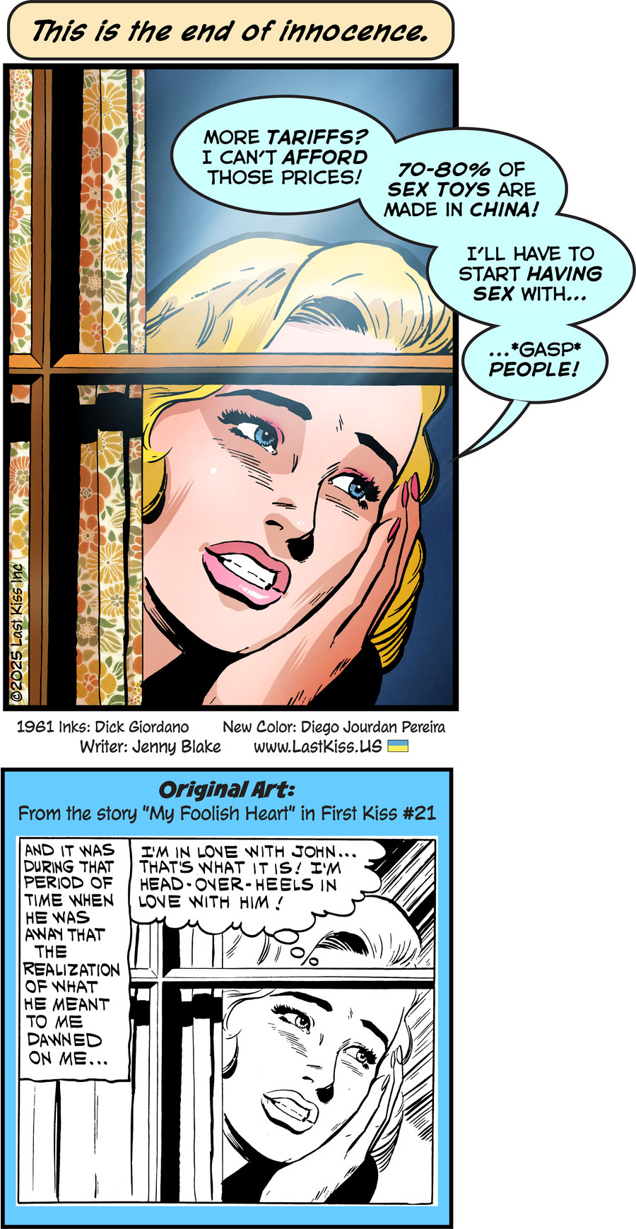 Last Kiss by John Lustig on Wed, 14 May 2025