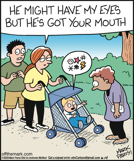 Off the Mark by Mark Parisi on Sat, 14 Jun 2025