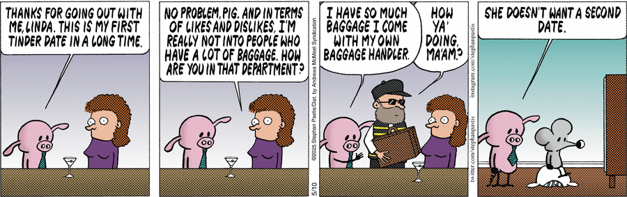 Pearls Before Swine by Stephan Pastis on Sat, 10 May 2025