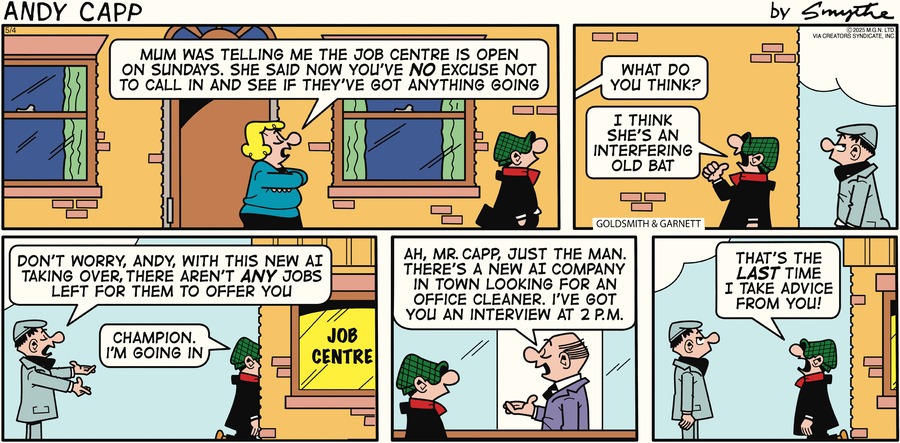 Andy Capp by Reg Smythe on Sun, 04 May 2025