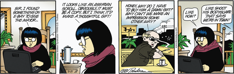 Doonesbury by Garry Trudeau on Wed, 21 May 2025