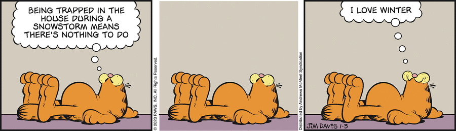 Garfield by Jim Davis for January 3, 2023 | GoComics