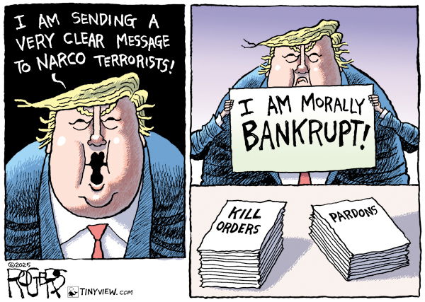 Frame One:  Donald Trump says, 