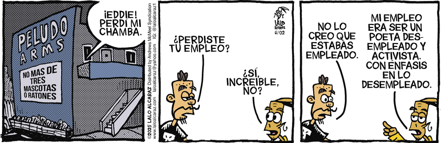 La Cucaracha en Español by Lalo Alcaraz on Mon, 02 Jun 2025
