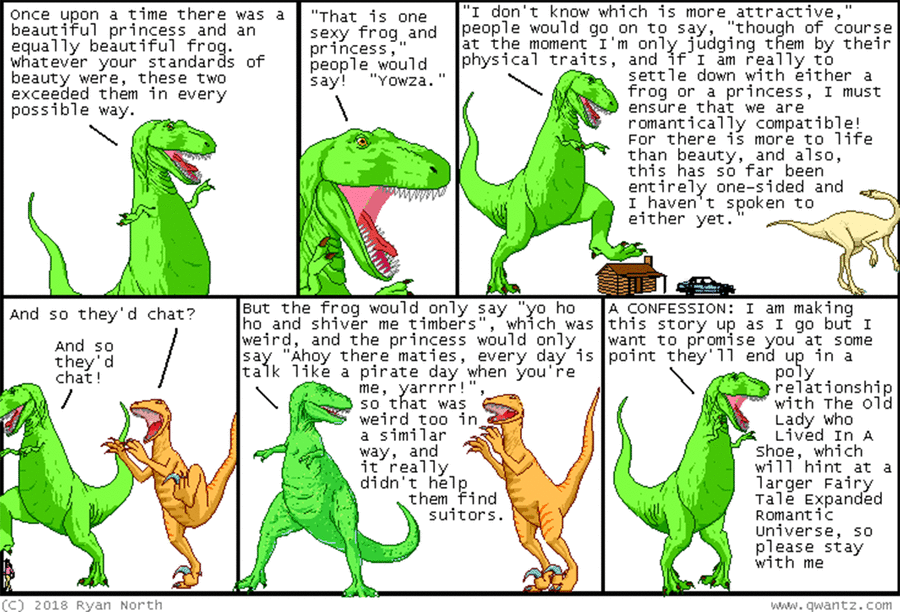 Dinosaur Comics by Ryan North on Wed, 07 May 2025