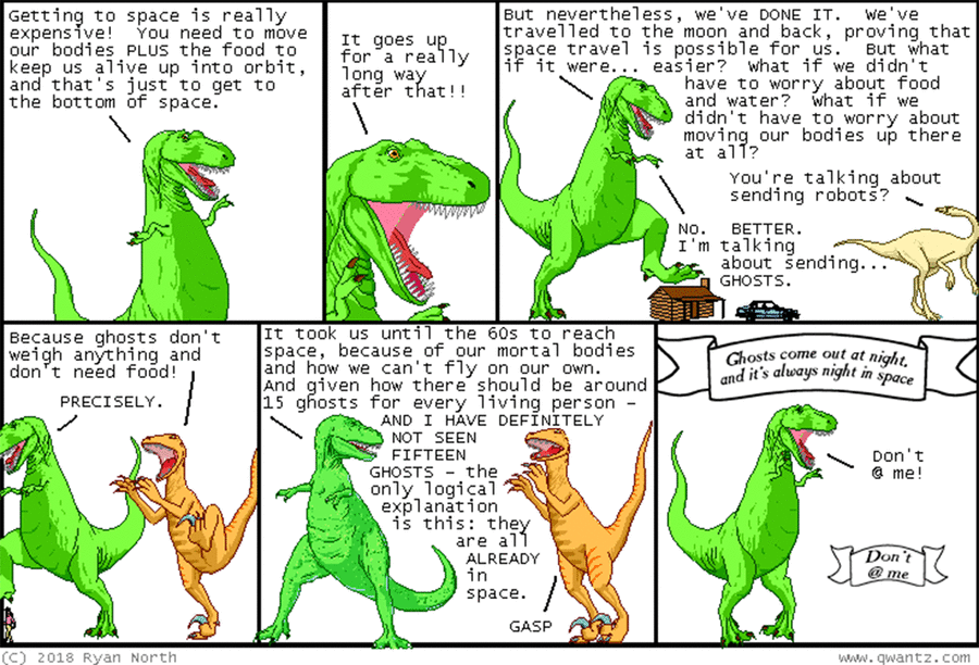 Dinosaur Comics by Ryan North on Wed, 23 Apr 2025