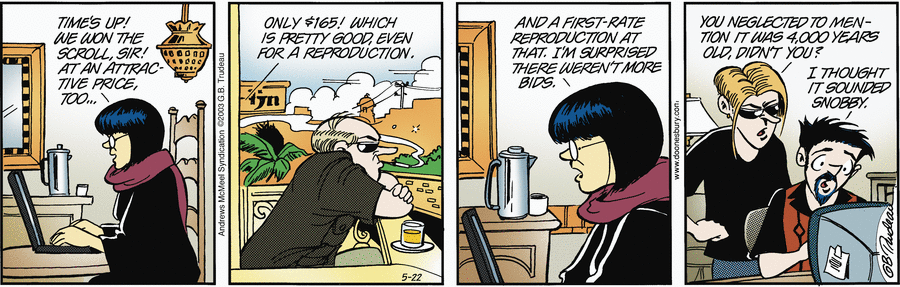 Doonesbury by Garry Trudeau on Thu, 22 May 2025