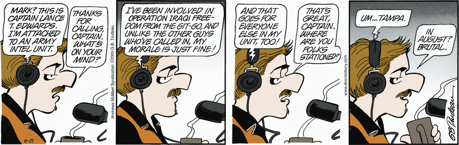 Doonesbury by Garry Trudeau on Sat, 21 Jun 2025