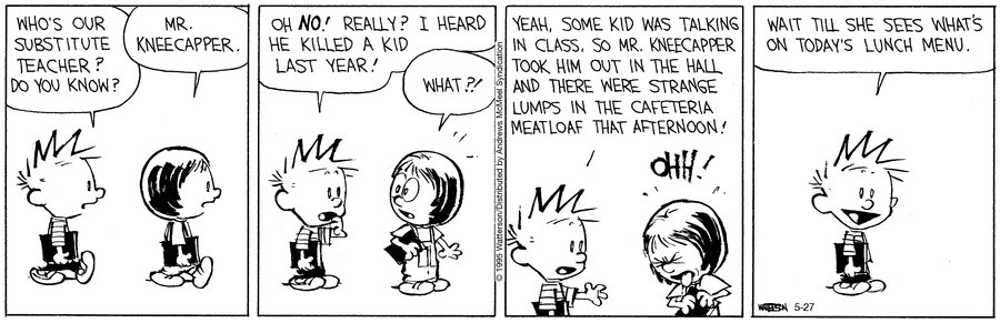 Calvin and Hobbes by Bill Watterson on Tue, 27 May 2025
