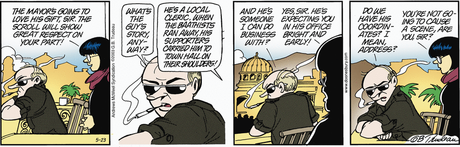 Doonesbury by Garry Trudeau on Fri, 23 May 2025
