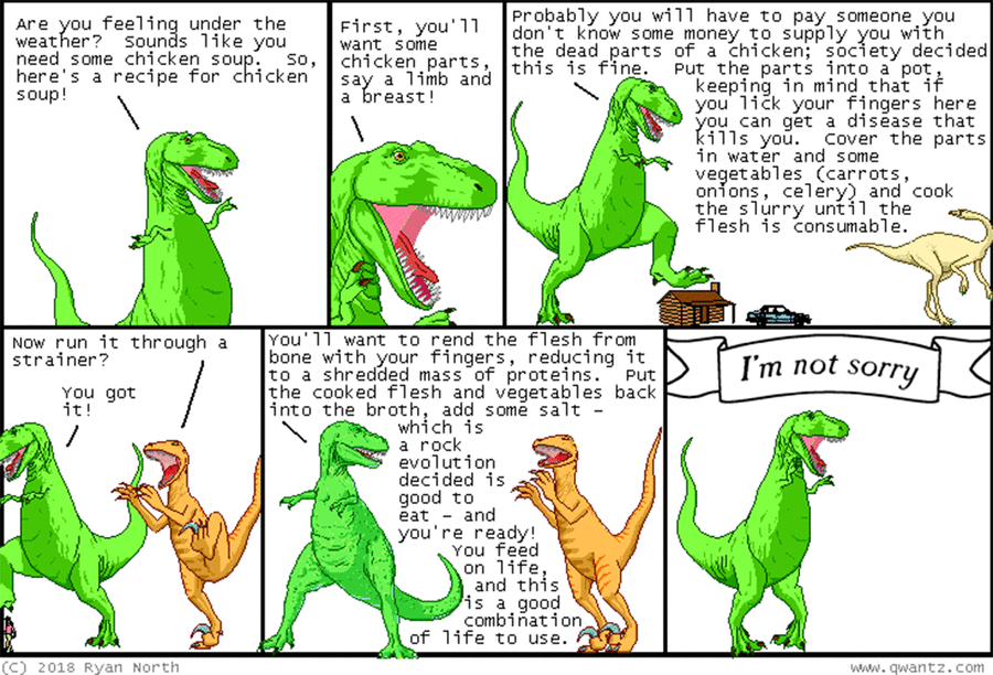 Dinosaur Comics by Ryan North on Wed, 16 Apr 2025