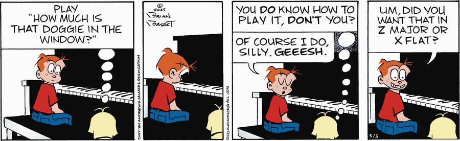Red and Rover by Brian Basset on Mon, 05 May 2025