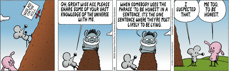 Pearls Before Swine by Stephan Pastis on Tue, 06 May 2025
