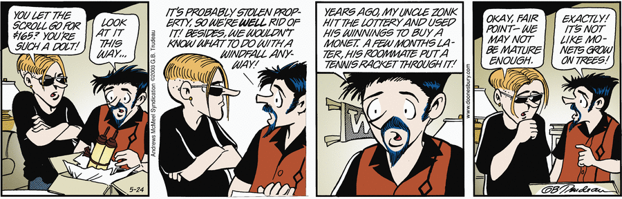 Doonesbury by Garry Trudeau on Sat, 24 May 2025