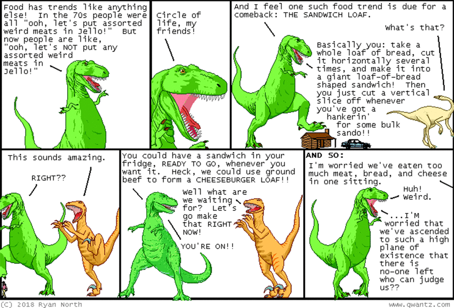 Dinosaur Comics by Ryan North on Tue, 08 Apr 2025
