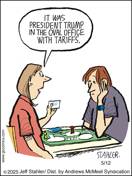 Moderately Confused by Jeff Stahler  on Mon, 12 May 2025