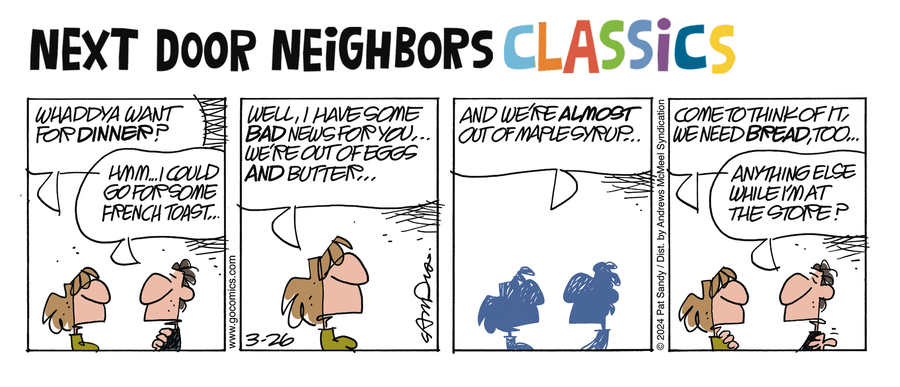 Next Door Neighbors by Pat Sandy on Sat, 31 May 2025