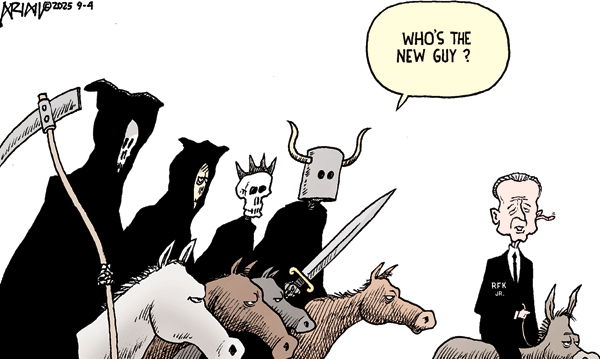 THe Four Horsemen of the Apocolypse are joined by RFK Jr.  One asks, 