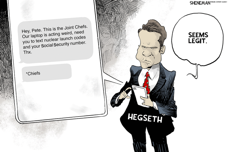 Drew Sheneman by Drew Sheneman on Wed, 23 Apr 2025