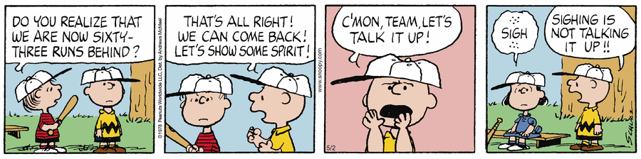 Peanuts by Charles Schulz on Fri, 02 May 2025