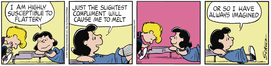 Peanuts by Charles Schulz on Sat, 03 May 2025