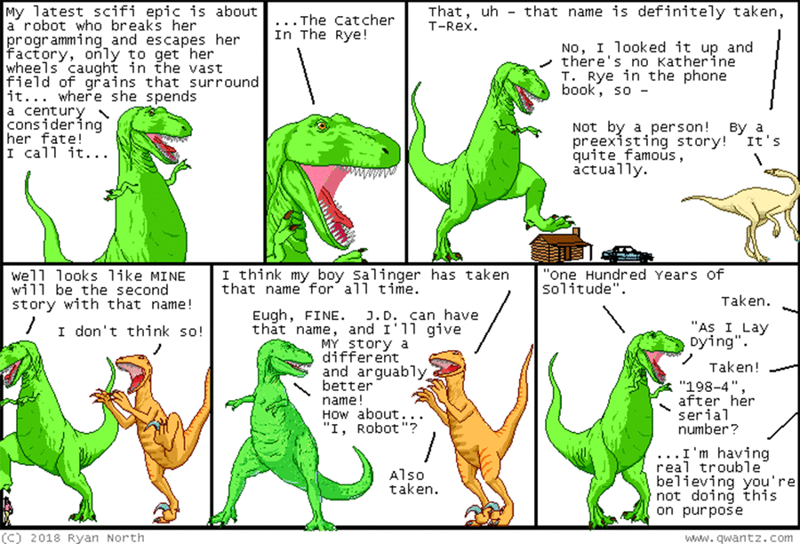 Dinosaur Comics by Ryan North on Fri, 11 Apr 2025