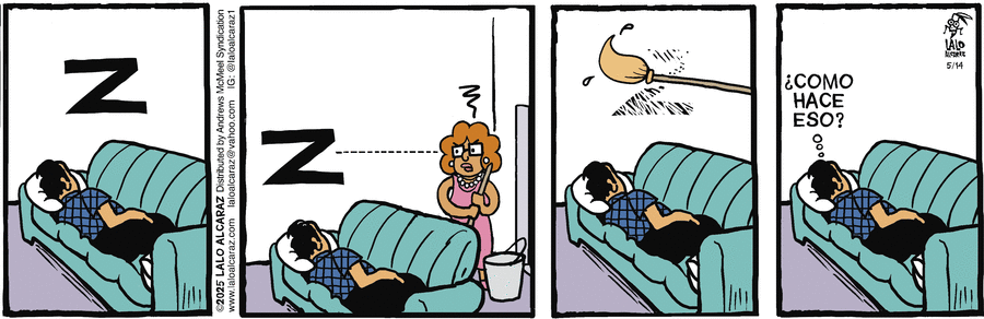 La Cucaracha en Español by Lalo Alcaraz on Wed, 14 May 2025