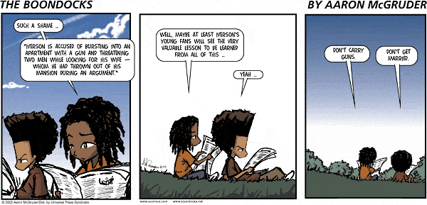 The Boondocks by Aaron McGruder on Sun, 25 May 2025