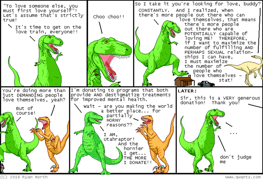 Dinosaur Comics by Ryan North on Mon, 07 Apr 2025