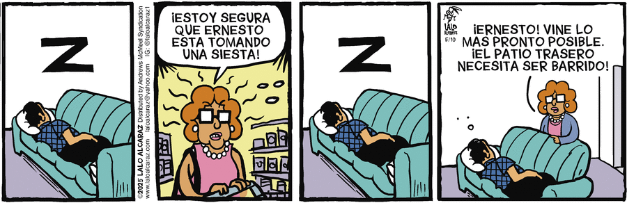 La Cucaracha en Español by Lalo Alcaraz on Sat, 10 May 2025