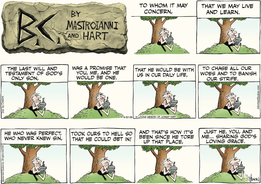 B.C. by Johnny Hart on Sun, 20 Apr 2025