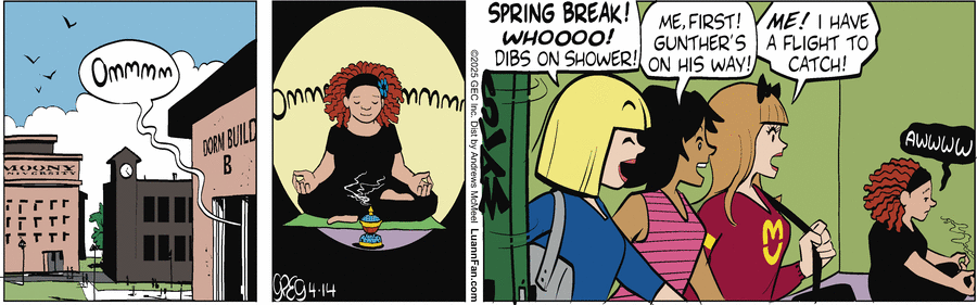 Luann by Greg Evans and Karen Evans on Mon, 14 Apr 2025