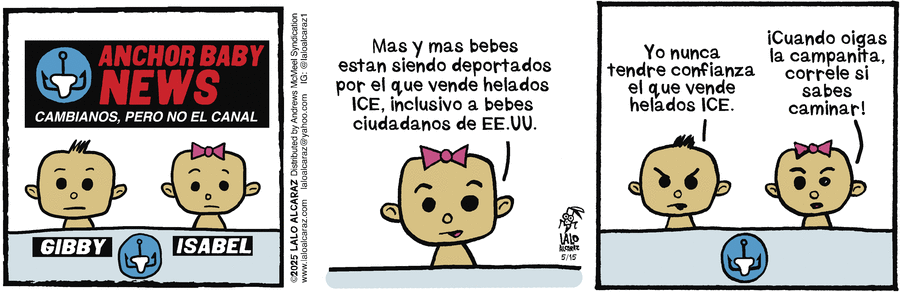 La Cucaracha en Español by Lalo Alcaraz on Thu, 15 May 2025