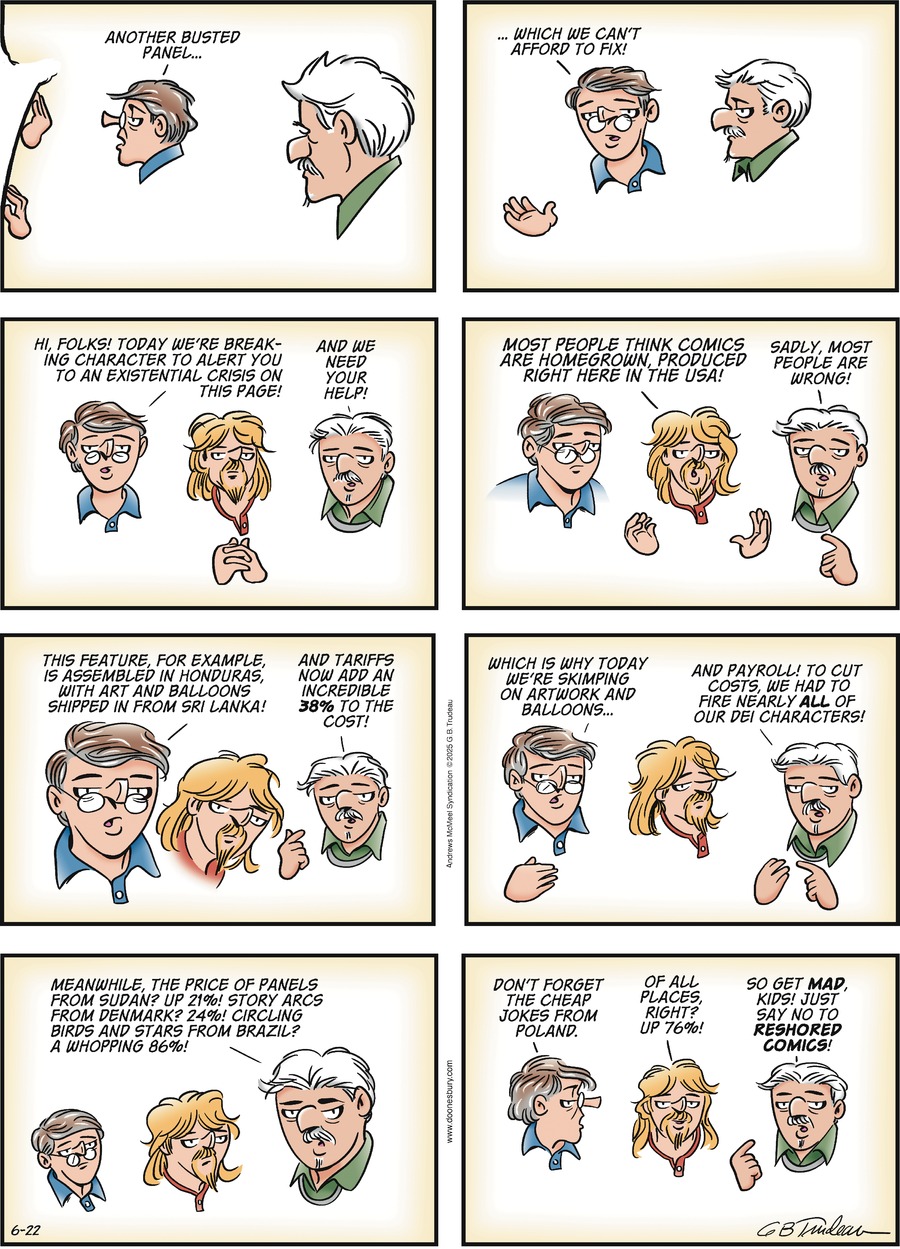 Doonesbury by Garry Trudeau on Sun, 22 Jun 2025