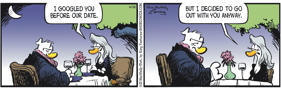 Shoe by Gary Brookins and Susie MacNelly on Mon, 28 Apr 2025