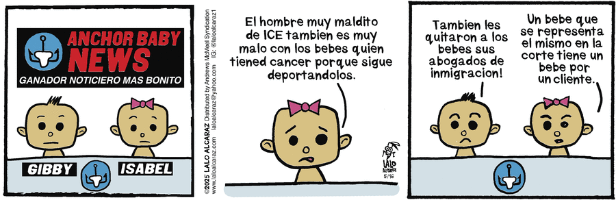 La Cucaracha en Español by Lalo Alcaraz on Fri, 16 May 2025